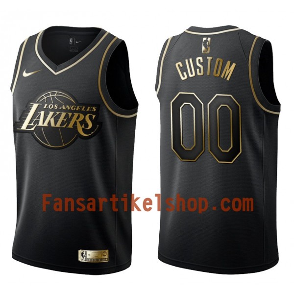 NBA Los Angeles Lakers Trikot Benutzerdefinierte Nike Schwarz Golden Edition Swingman - Herren NBA Los Angeles Lakers Trikot Benutzerdefinierte Nike Schwarz Golden Edition Swingman - Herren